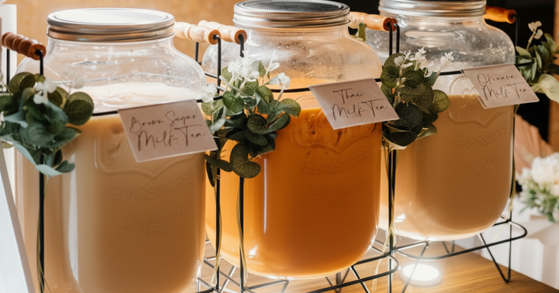 Mobile Milk Tea Cart