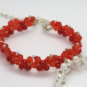 Ruby Starlace Crystal Bracelet