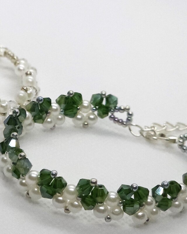 Emerald Starlace Crystal Bracelet