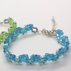 Aquamarine Starlace Crystal Bracelet