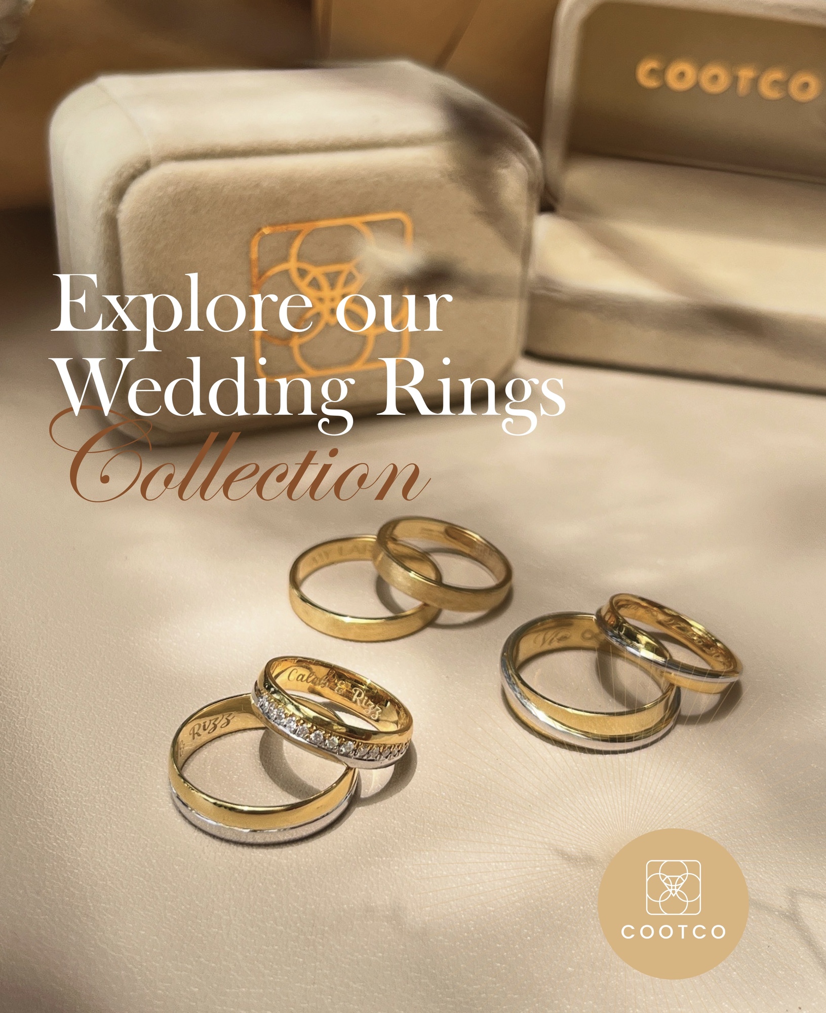 Explore our wedding ring designs 🤎